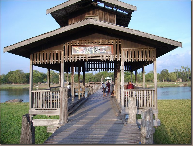 Burma - U-Bein-Brcke in Amarapura