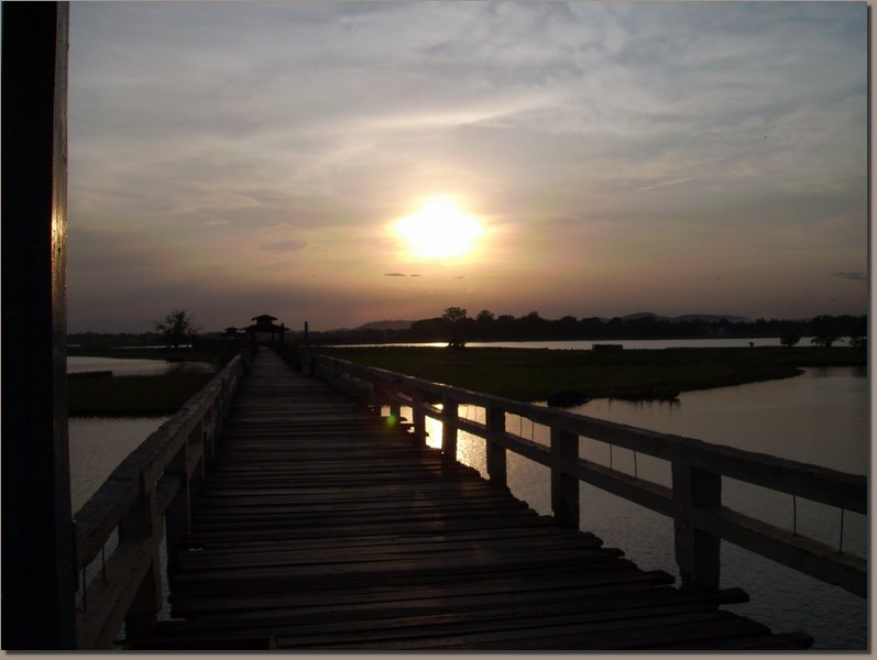 Burma - U-Bein-Brcke in Amarapura