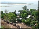 Burma - Blick von Mingun ber Irrawaddy-Flu Richtung Mandalay